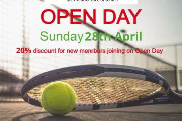 tennis club open day 28th April